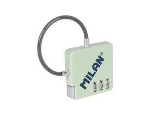 Combination key lock, green, 6.5x6.8x0.9cm