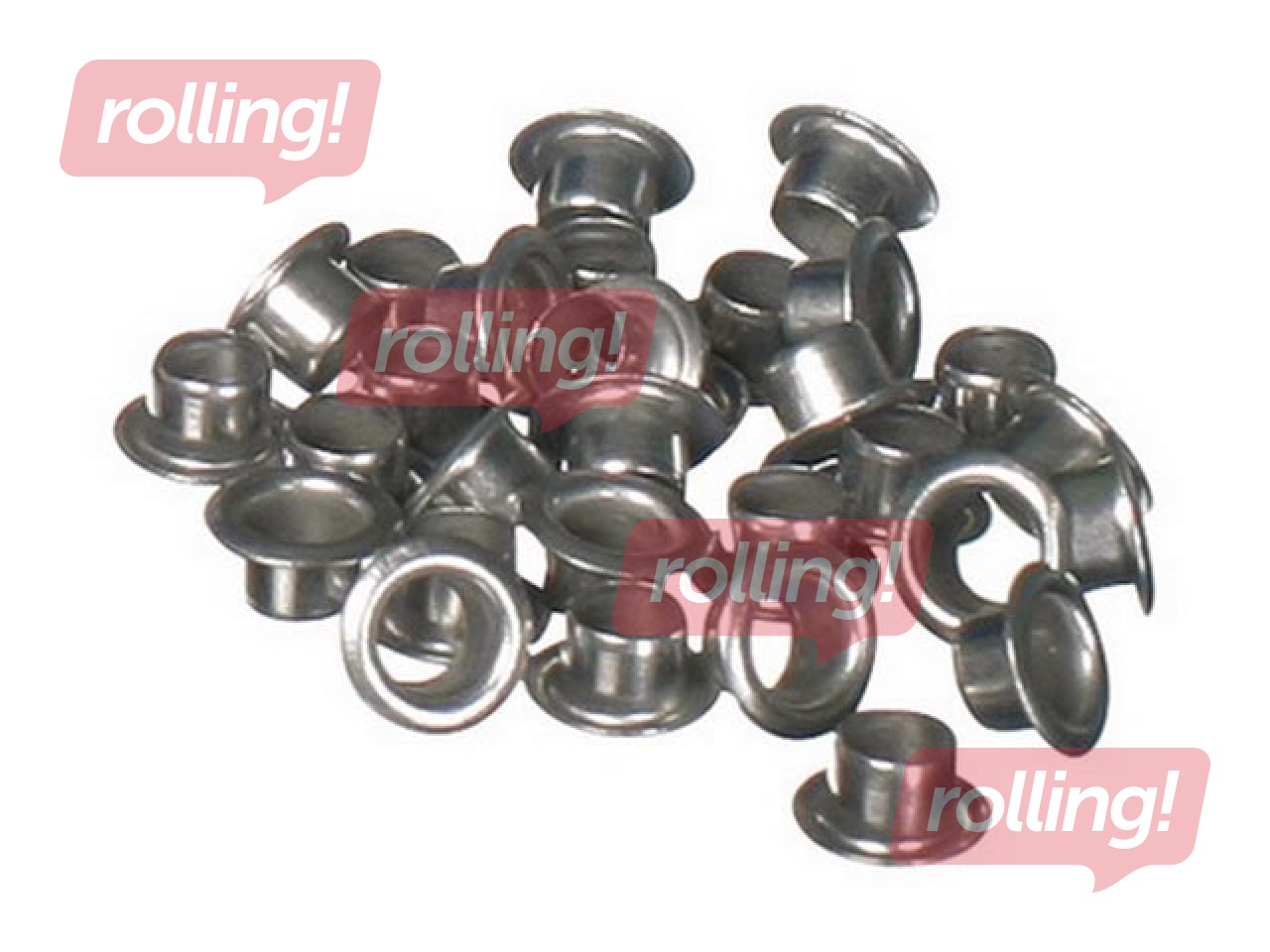 Kniedītes Hang PunchNBind, sudrabotas, D 5.5mm, 25 lapām, 100 gab.