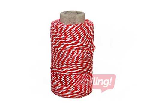 Notaries cotoon, red/white, 35m