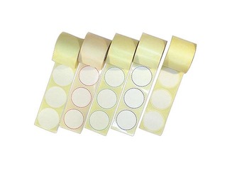 Notarite kleebised punase servaga, läbimõõt 53 mm, 500 tk, valged