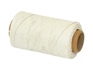 Linen thread Q-Connect, waxed, white, 220m