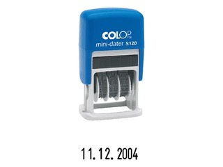 Date stamp Colop S120, numbers, black ink