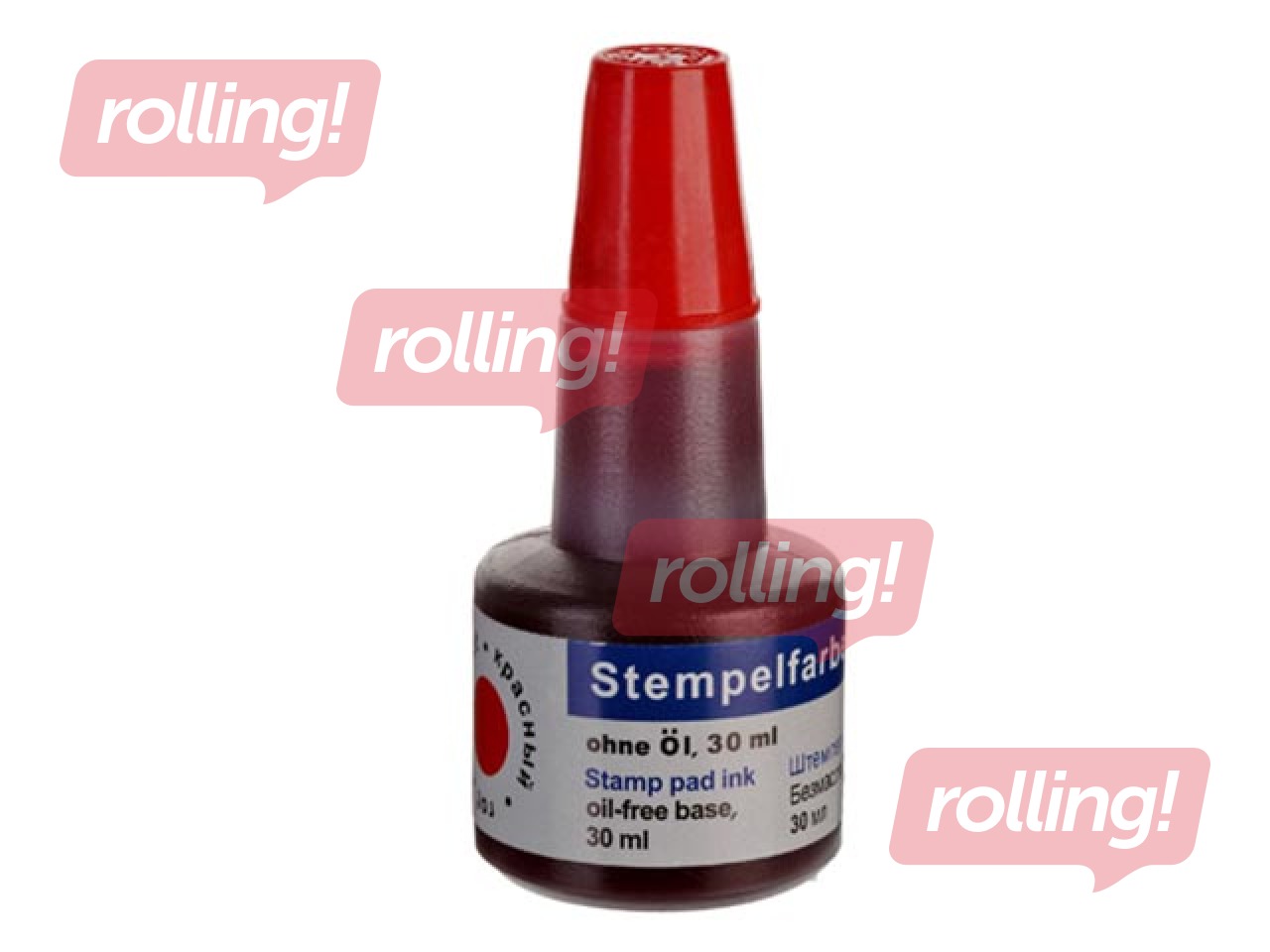 Zīmogu tinte Office Point, sarkana, 30ml