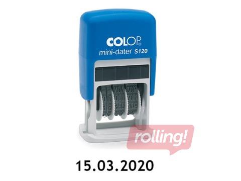 Нумератор Colop S120, с цифрами, синие чернила