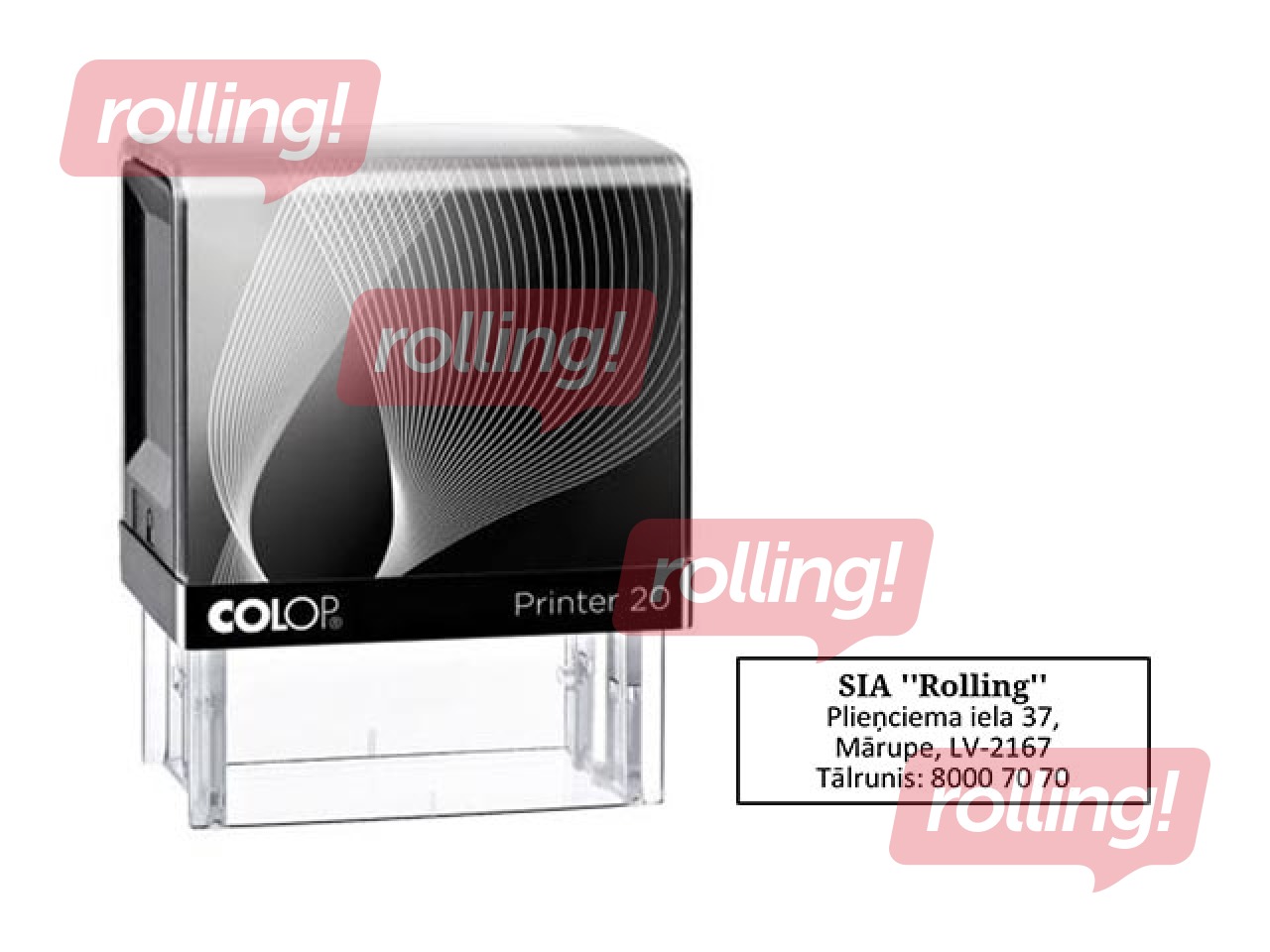 Zīmogs pēc pasūtījuma, Printer 20