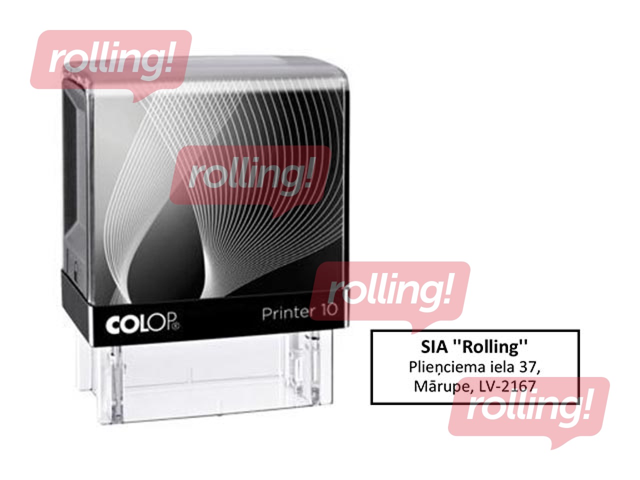 Zīmogs pēc pasūtījuma, Printer 10