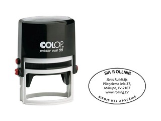 Zīmogs pēc pasūtījuma, Printer Oval 55