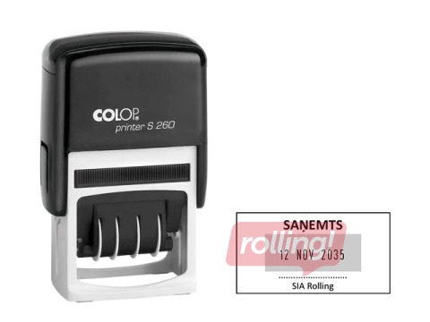 Custom stamp, Printer S260 Dater