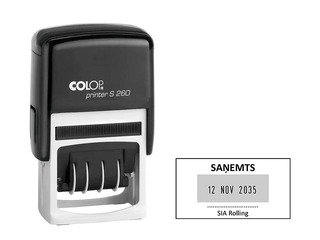 Custom stamp, Printer S260 Dater