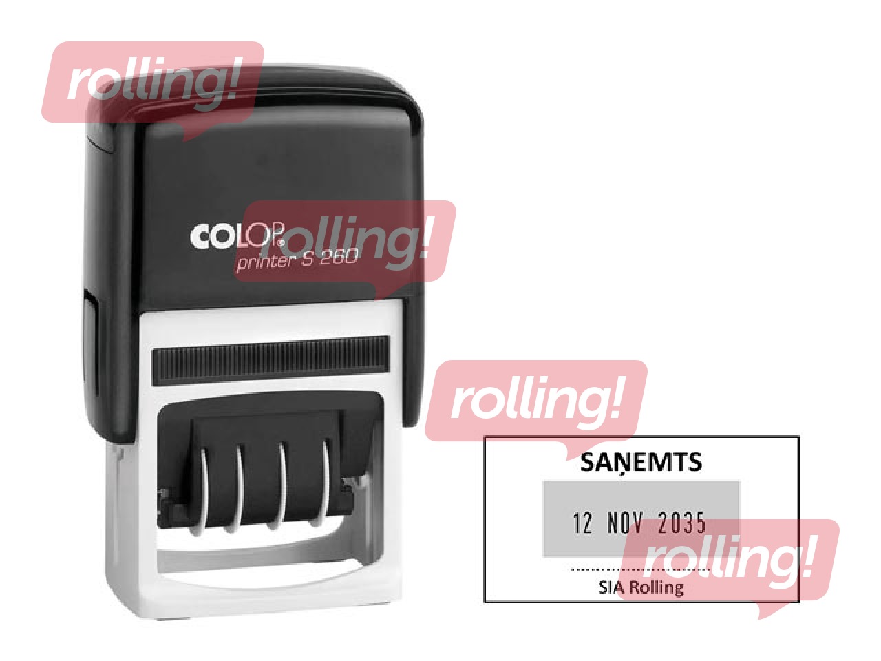 Zīmogs pēc pasūtījuma, Printer S260 Dater
