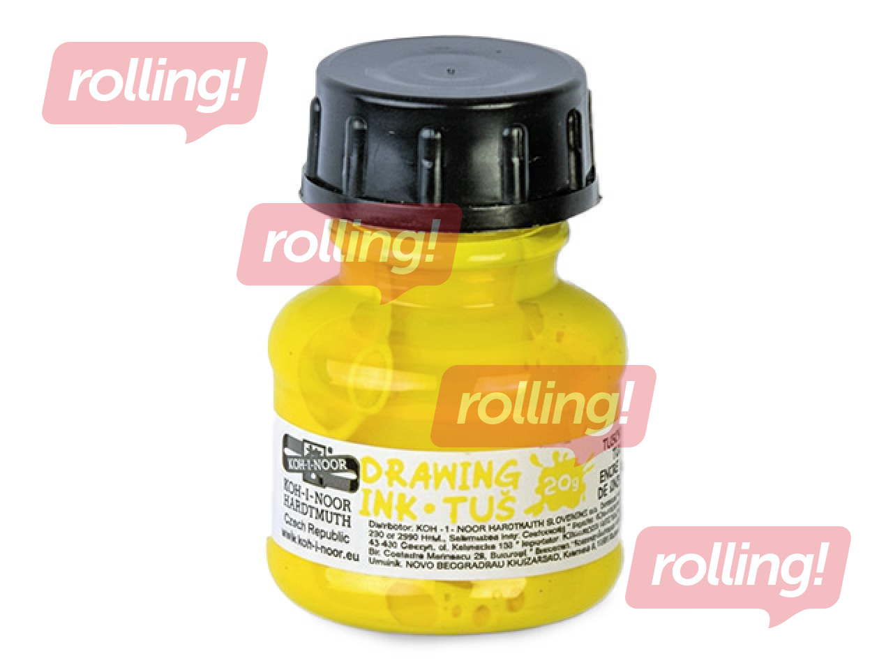 Koh-i-Noor ink 20ml, yellow
