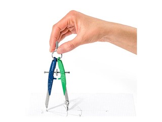 Cirkulis Staedtler, 556, metāla, zaļš/zils