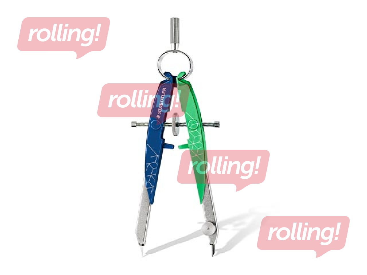 Kompass Staedtler, 556, metall, roheline/sinine