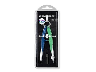 Циркуль Staedtler, 556, металлический, зелёный/синий