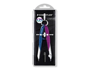 Циркуль Staedtler, 556, металлический, розовый/синий