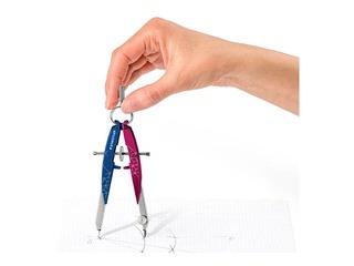 Циркуль Staedtler, 556, металлический, розовый/синий
