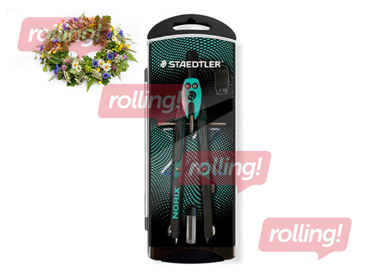 Sirkel Staedtler Norix 555, roheline +Jaanipäeva kingitus!