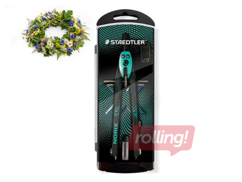 Циркуль Staedtler Norix 555, зелёный +Подарок к летнему солнцестоянию!