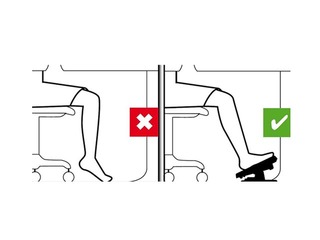 ERgonoomiline jalatugi Unilux Nymphea