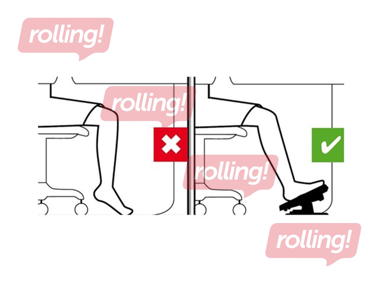 ERgonoomiline jalatugi Unilux Nymphea