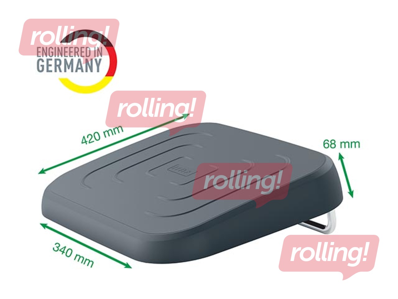 Foot Rest Leitz, adjustable, grey