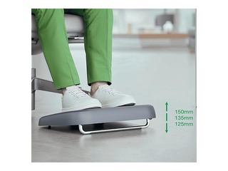 Foot Rest Leitz, adjustable, grey
