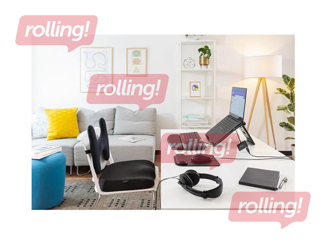 Поддерживающая подушка Kensington Ergonomic Memory Foam, чёрный