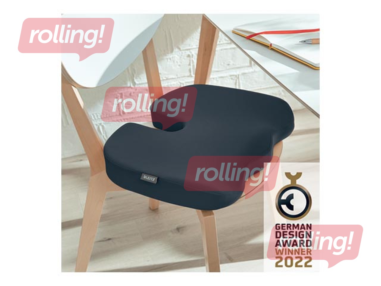 Seat Cushion Leitz Ergo Cosy, Velvet Grey