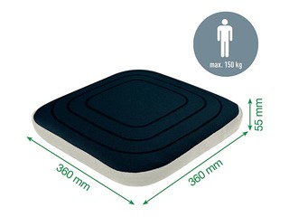 Krēsla paliktnis Leitz Ergo Active Wobble, ar auduma pārklāju, pelēks