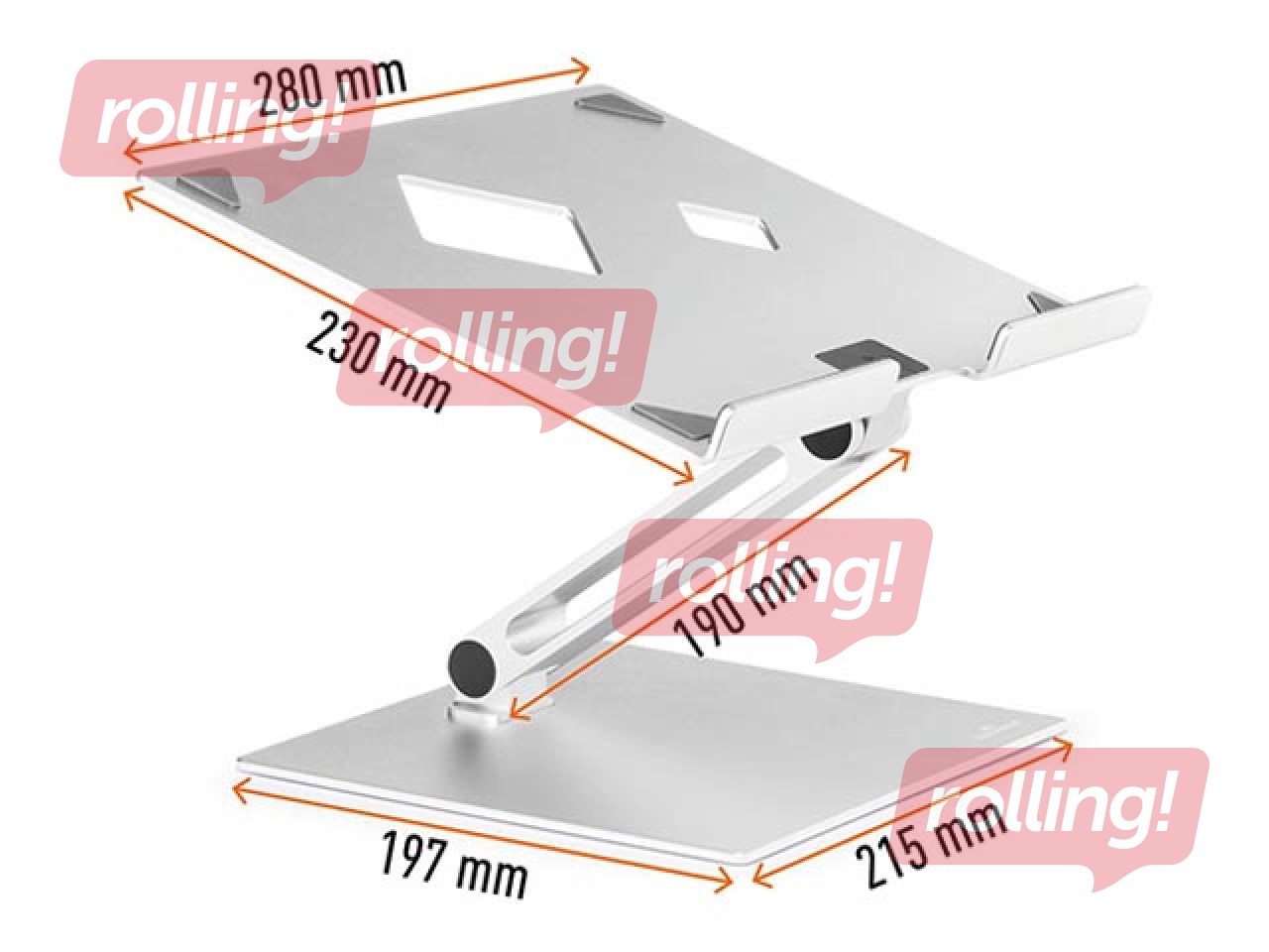 Laptop stand Durable Rise