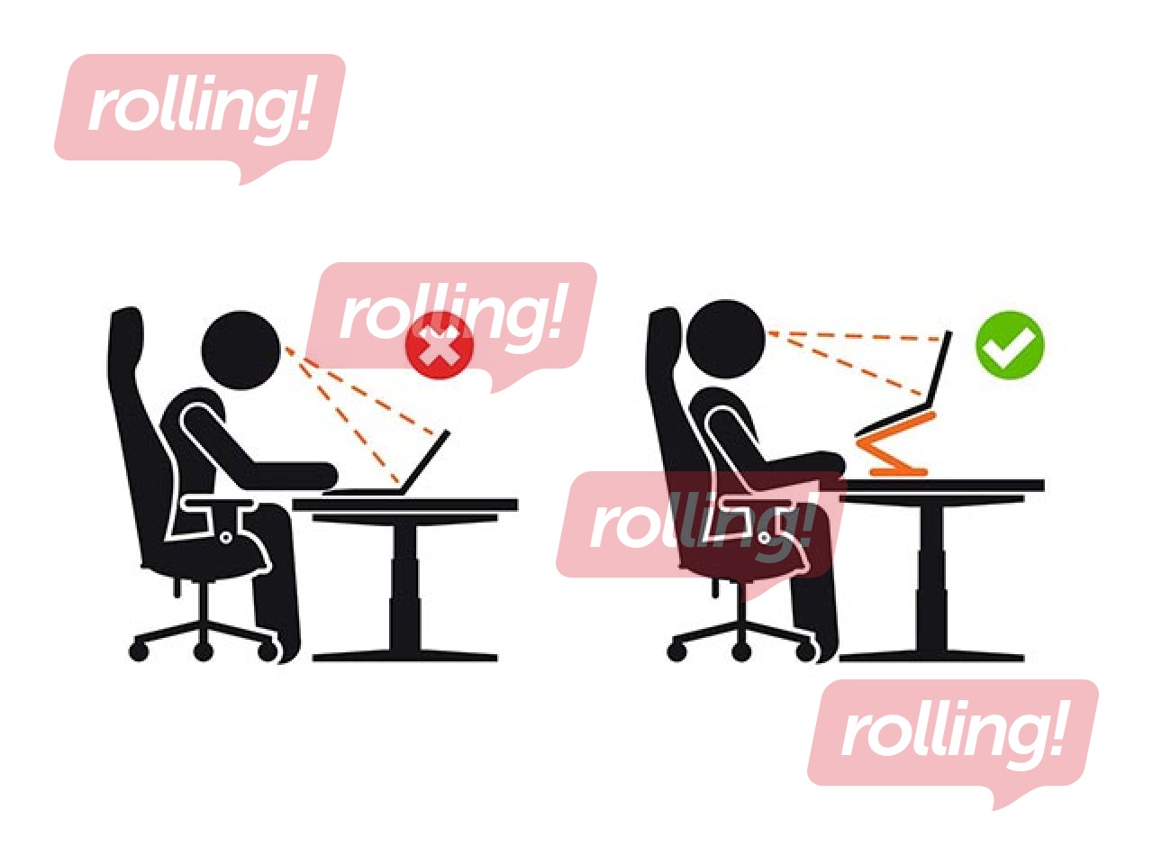 Sülearvuti alus Durable Rise