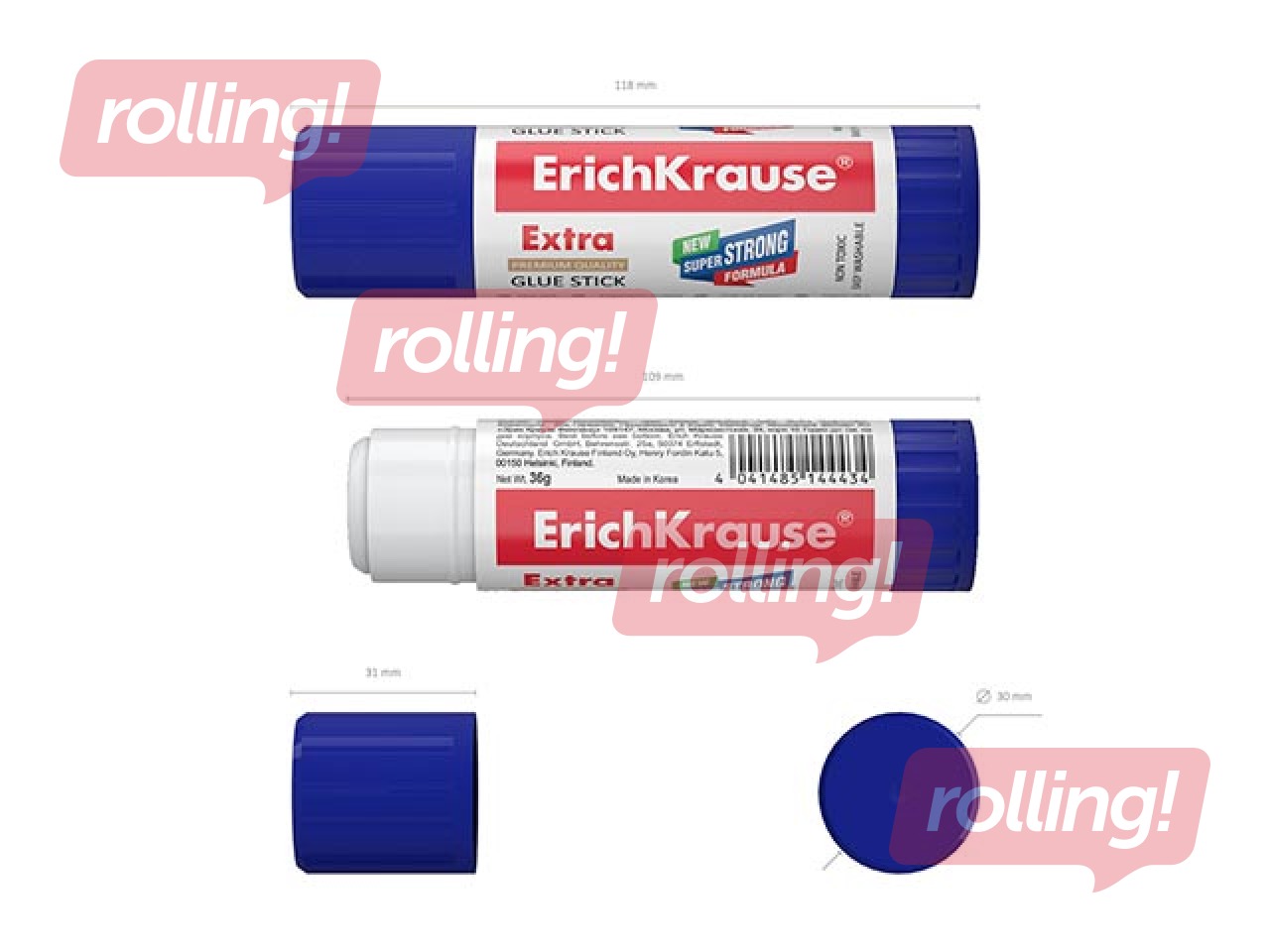 Glue stick ErichKrause Extra, 36g