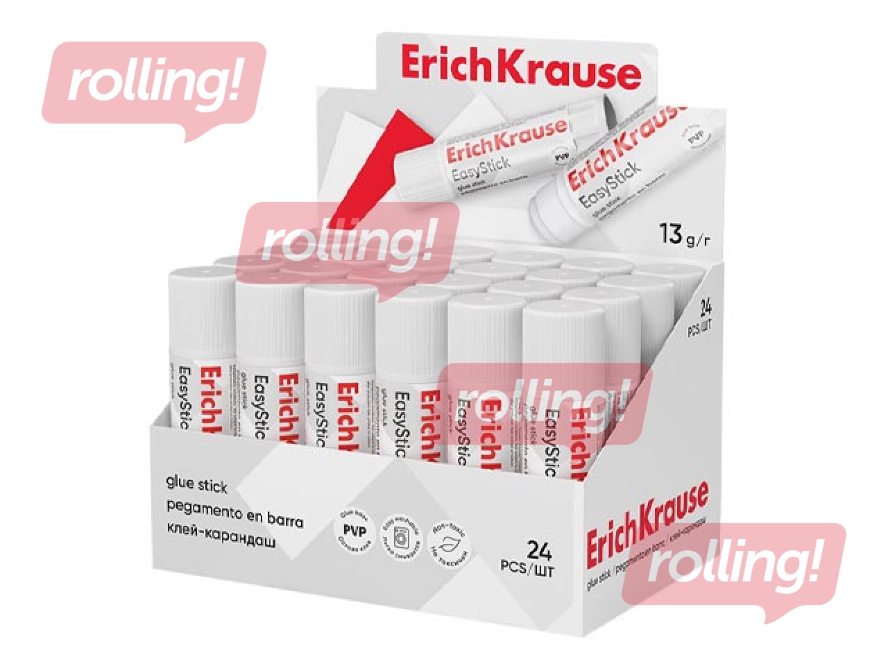 Glue stick ErichKrause, EasyStick, 13g
