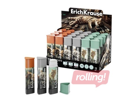Glue stick ErichKrause, Big City Cats, triangular shape, 13g