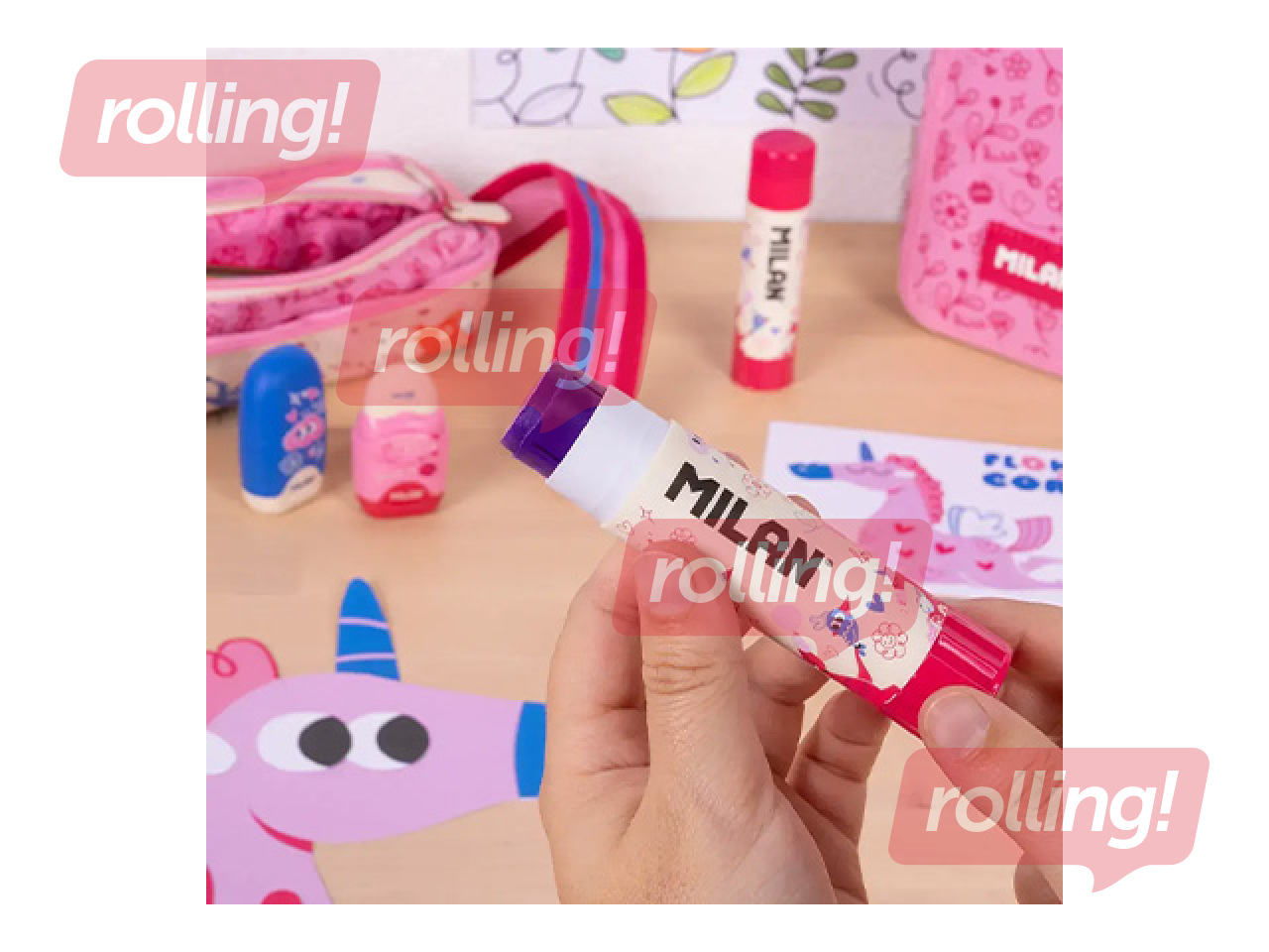 Glue stick Milan Flowicorn, 21g