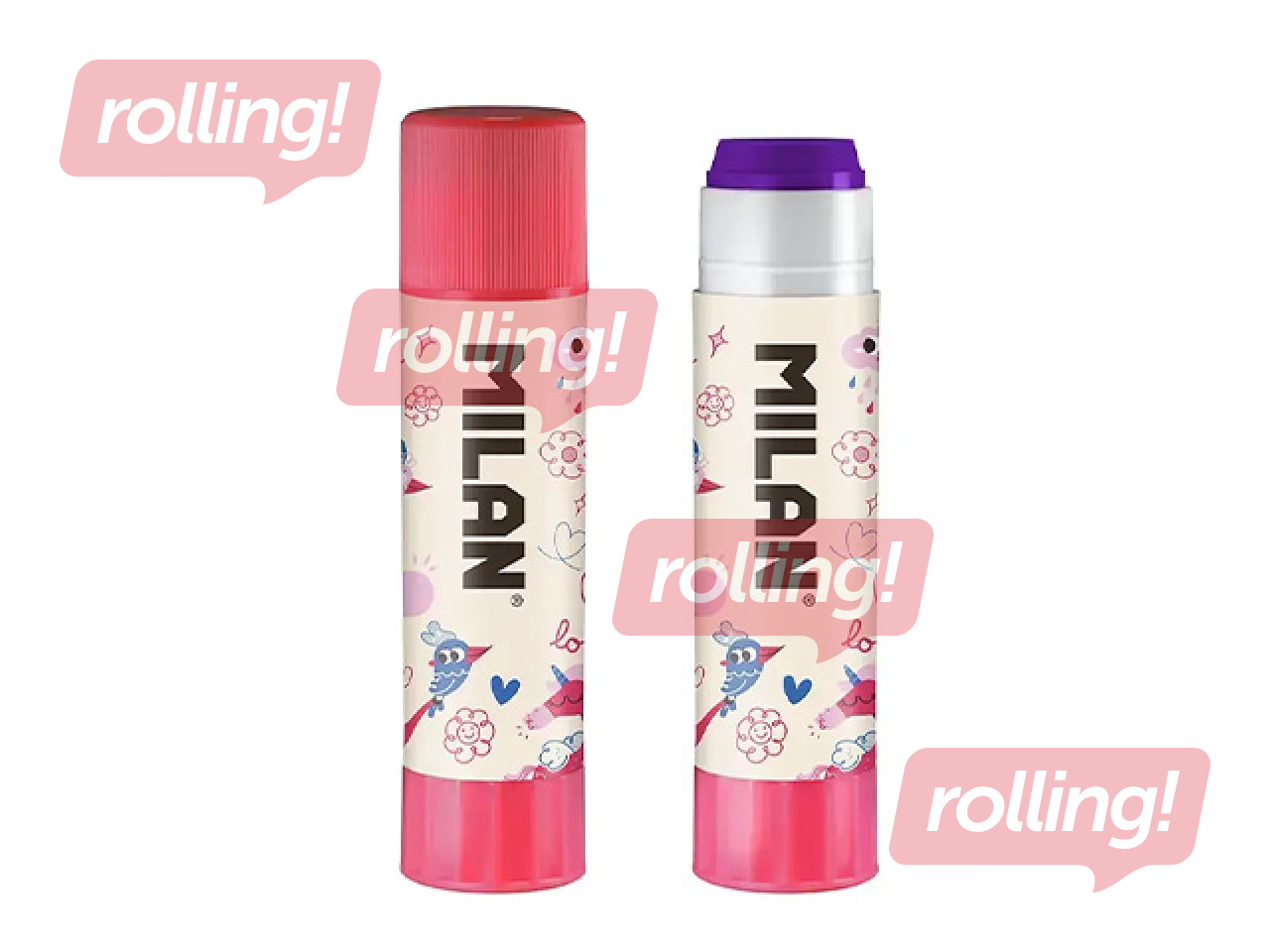 Клей-карандаш Milan Flowicorn, 21г