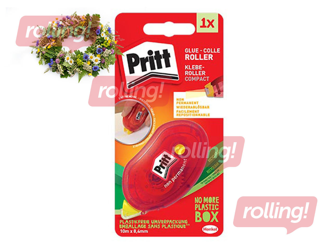 Liimilint Pritt, 8.4mm x 10m, eemaldatav +Jaanipäeva kingitus!