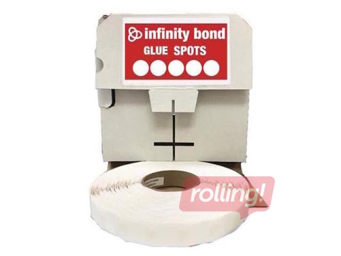 Glue points Hotmelt, low degree of adhesivness, 10mm x 1000 dots