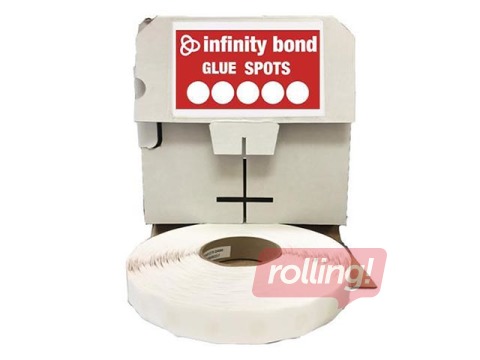 Ümmargused kleebispaberid Hotmelt, keskmine nakkuvus, 10mm x 1000 täppi