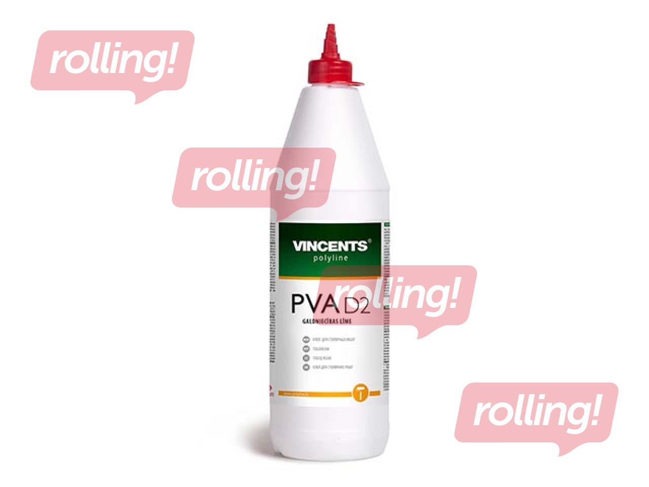 Liim PVA D2, puutööd, 1kg