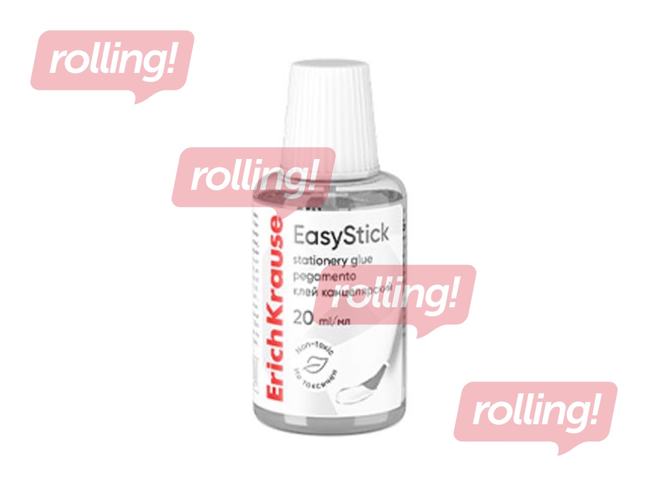 Glue ErichKrause, EasyStick, transparent, with brush, 20ml