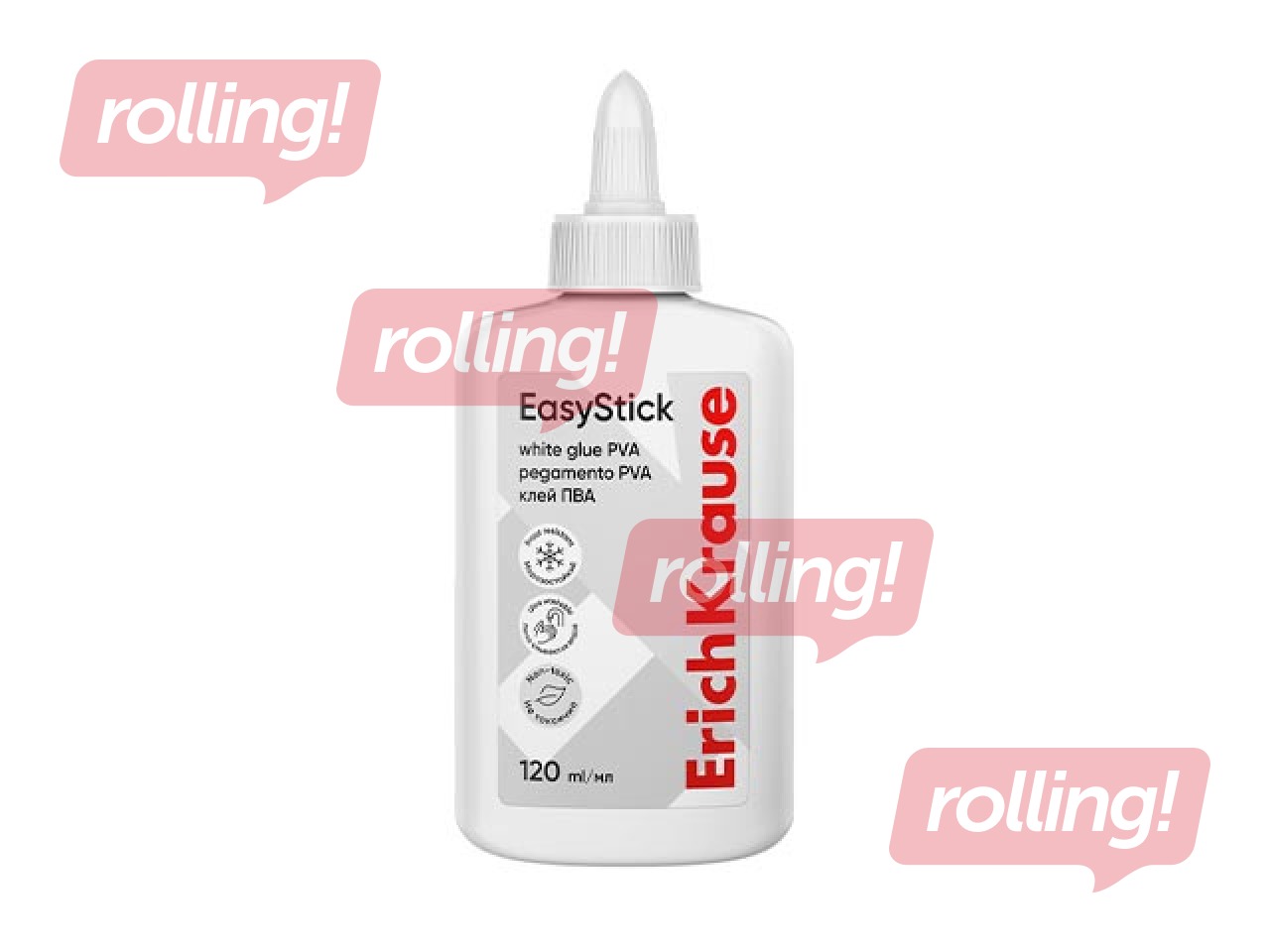 Līme PVA ErichKrause, EasyStick, 120ml
