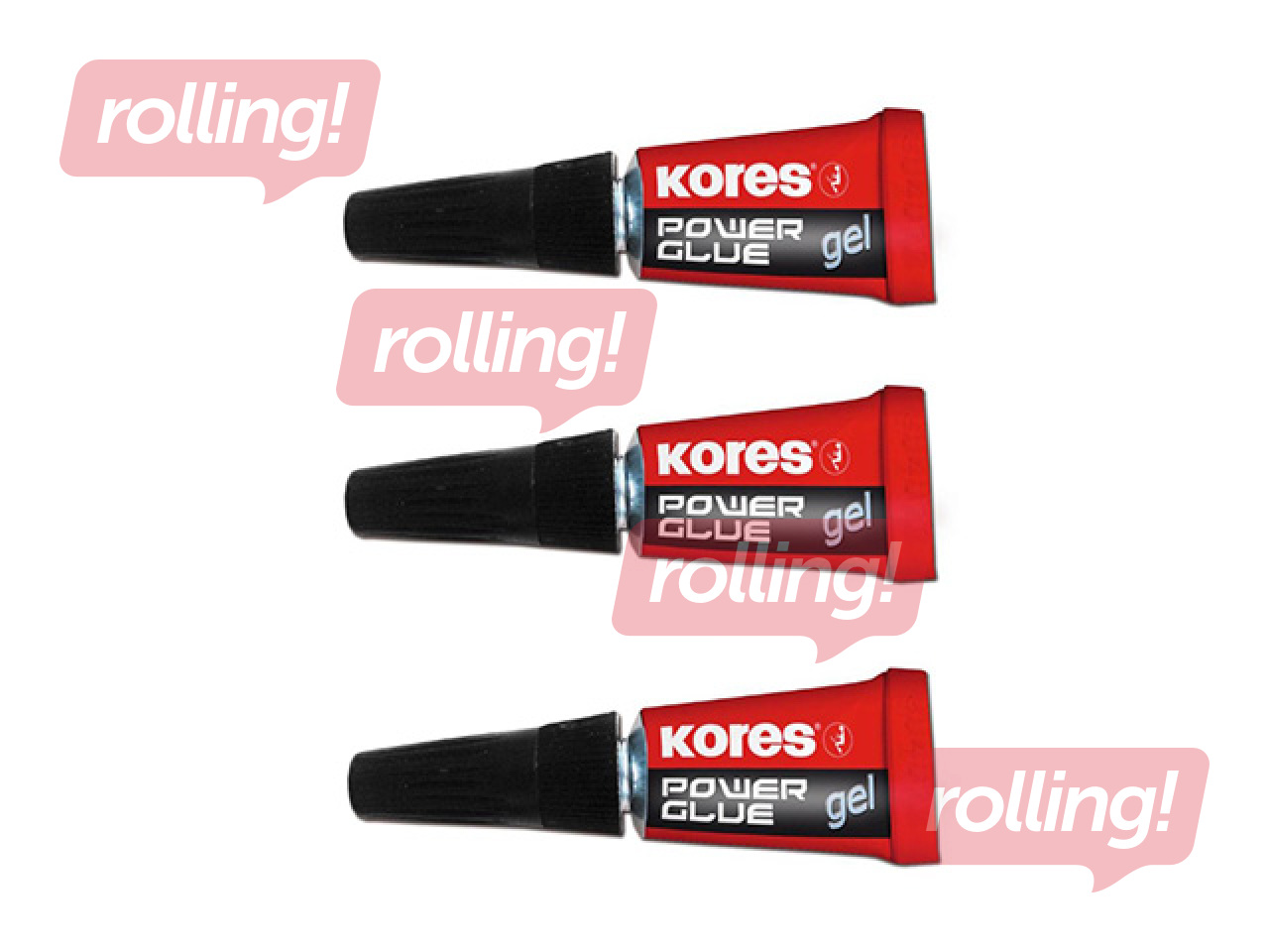 Līme universālā KORES, POWER GLUE GEL, 3x1g