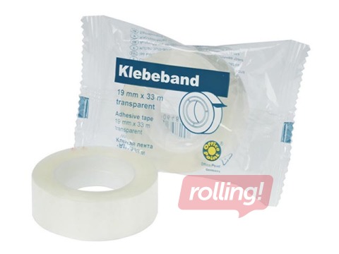 Adhesive tape Office Point, transparent, 19mm x 33m, 1 piece
