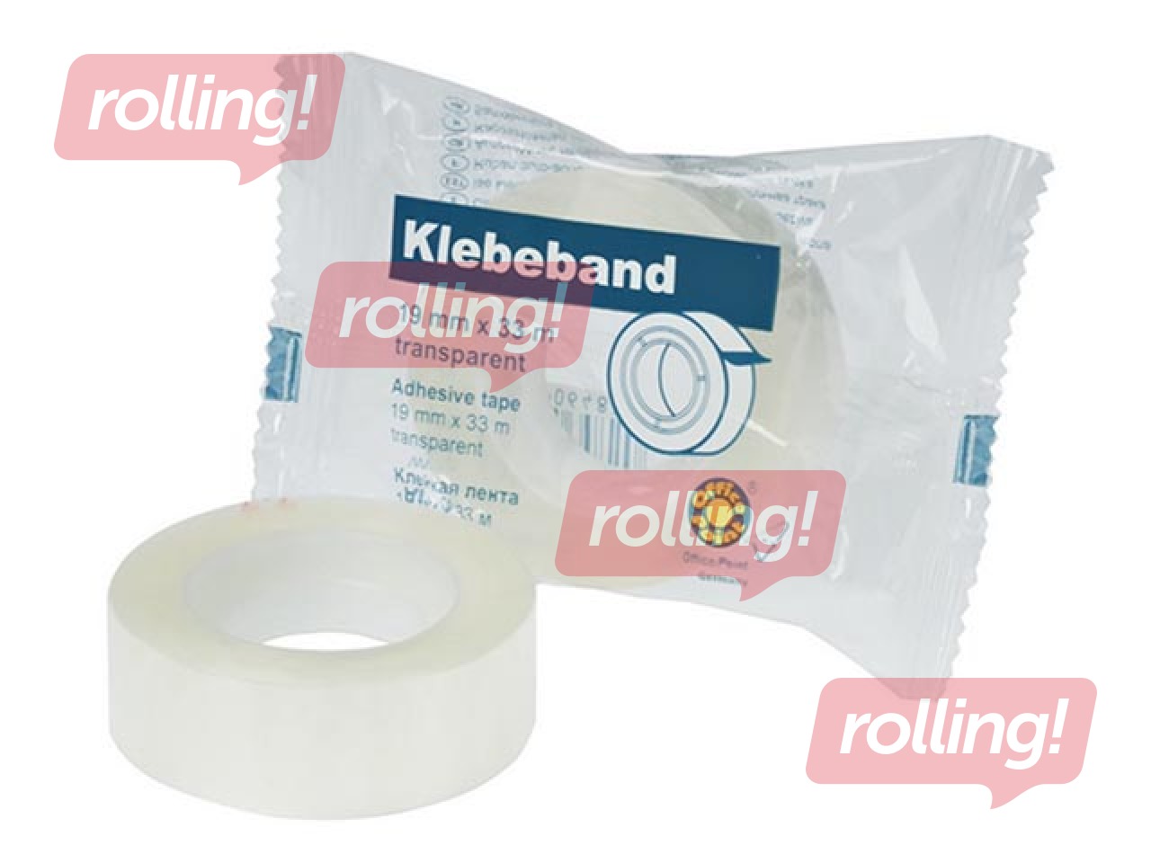 Adhesive tape Office Point, transparent, 19mm x 33m, 1 piece