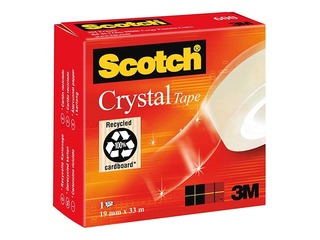 Kleeplint 3M, Scotch Crystal 600, 19mm x 33m