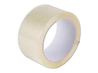 Adhesive tape for packaging, 76mm x 66m, transparent