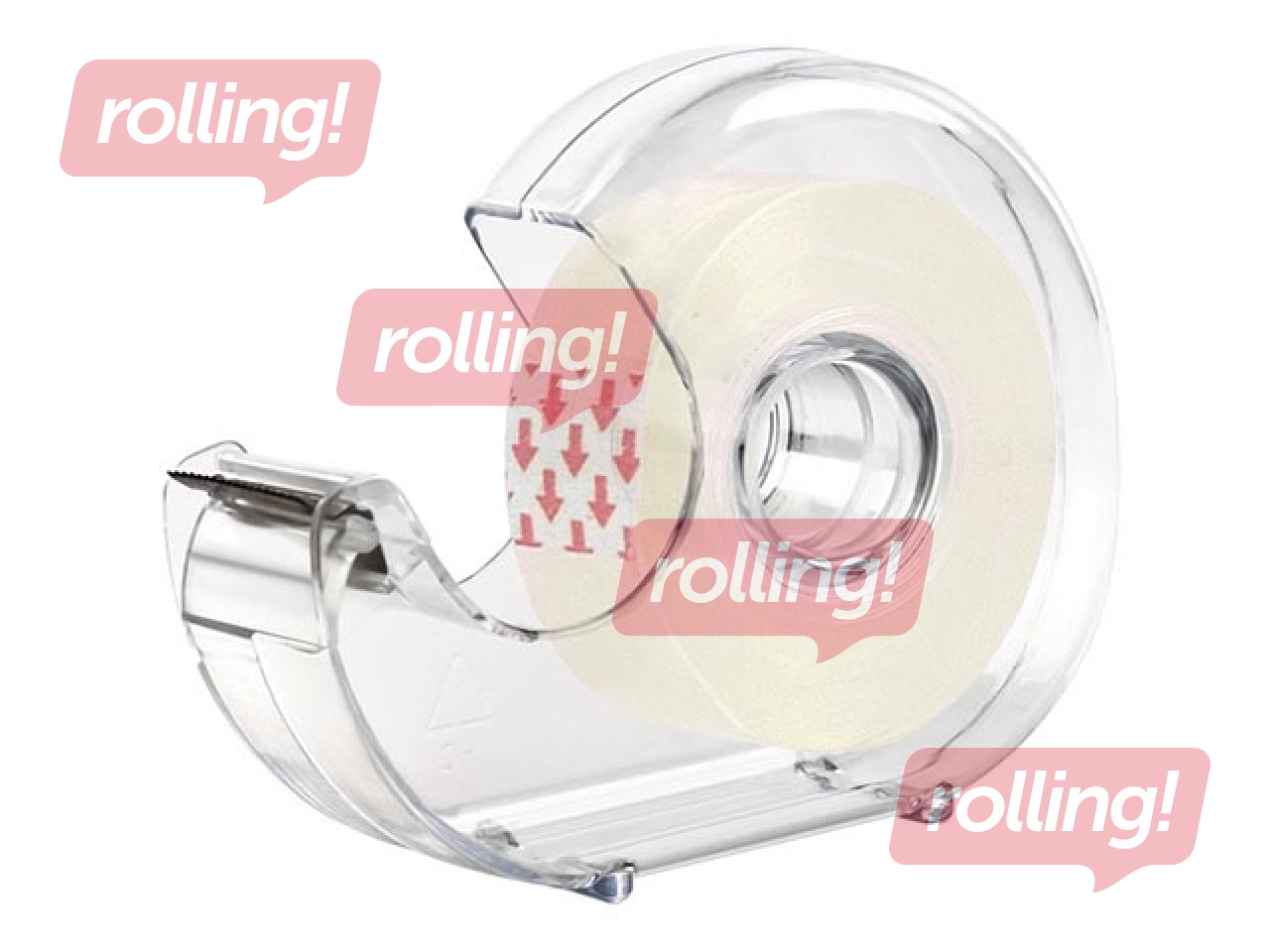 Держатель с скотчем Forofis, скотч прозрачный, 19мм x 33м