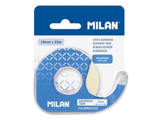 Adhesive tape with holder Milan, transparent, 19mm x 33m