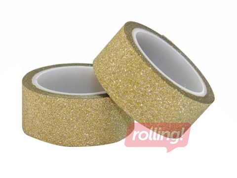 Līmlente, zelta krāsā, 15mm x 3m, 2 gab.